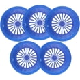 thumbnail image 4 of Trianu 5 Pack Reusable Paper Plate Holders, 10 inch Plastic Holders Picnic Supplies Party Dinner, Holds 9" Plates, Blue, 4 of 5