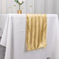 thumbnail image 5 of BalsaCircle 12x108 in Champagne Stripes Satin Table Runner Wedding Party Linens Events Reception Decorations Supplies, 5 of 8