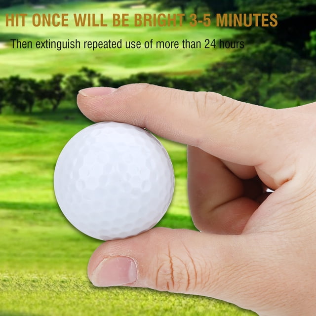 Pelota de Golf LED Spptty Iluminada Color Amarillo Deporte de ocio