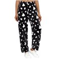 thumbnail image 3 of FAHXNVB Womens Flannel Pajama Bottoms Cute Hearts Printed Soft PJ Bottoms with Pockets Elastic Waist Cozy Fuzzy Baggy Lounge Sleepwear Pants, 3 of 7