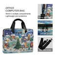 thumbnail image 4 of 16" Laptop Briefcase for Work Travel Laptop Shoulder Bag Carrying Handbag Laptop Case Charming Christmas Scene, 4 of 8