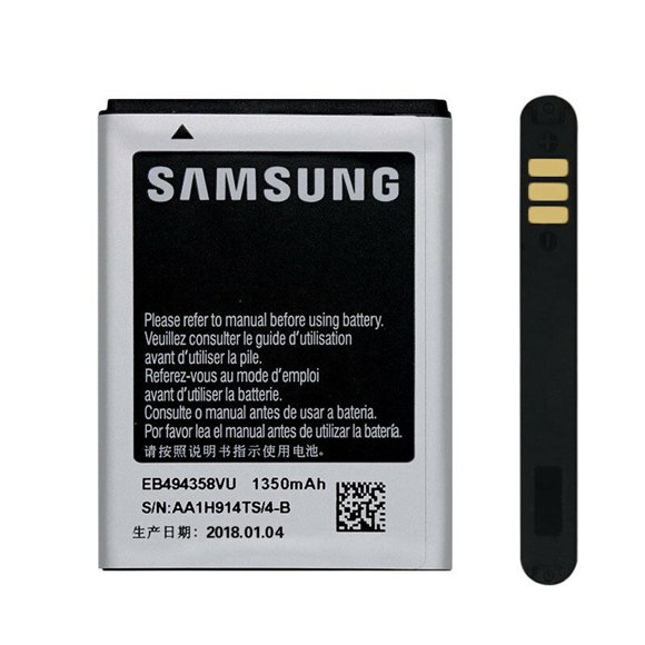 Replacement Battery for Samsung Galaxy Ace S5830 S5660 S7250D S5670 i569, EB494358VU EB494358VE EB494358VA