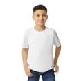 thumbnail image 2 of Gildan Youth Heavy Cotton T-Shirt, Blank Tee for Crafts & DIY, Kids Short Sleeve Tee, White, XS, 2 of 5