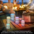 thumbnail image 4 of Yayeee Flameless Candles with Remote Flickering Battery Operated Multi Color Changing, Artistic Desert Waves, 4 of 7