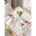thumbnail image 5 of Spring Groundhog Placemats Set of 4, Watercolor Sunflower Botanical Butterfly Placemats for Dining Table, Place Mats for Kitchen Tabletop, Waterproof Wipeable Dining Table Mats Set, 5 of 9