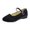 A-Black107, variant on Yuanlong Women's Casual Shoes Suede Buckle Strap Wedge Mary Jane Solid Color Comfortable Stylish Holiday Shoes