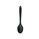 thumbnail image 2 of Naiovety Cuchara de silicona con mango, cucharas antiadherentes para comida, cuchara para cocinar, cuchara agitadora, vajilla para hornear para Mostrada Negro, 2 of 6
