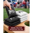 thumbnail image 3 of Play Platoon Weather Resistant Cornhole Bags - Set of 8 Regulation Size - Mr & Mrs Wedding Theme - Durable Duck Cloth for Tossing Game, Includes Tote Bag, 3 of 7