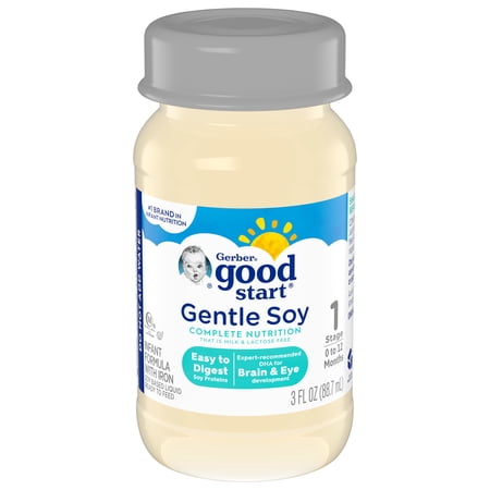 Gerber Good Start Soy Ready to Feed Infant Formula, 3 fl oz Bottles (48 ct)
