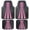 Black with Pink accents, variant on Rally, Heavy Duty, All-Weather Rubber Floor Mats, Fits Car, SUV and Truck - Black and Blue 4 Piece