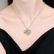 thumbnail image 4 of Collar para madre e hija, plata de ley 925, collares con colgante para mamá, te mantienen en mi corazón, joyas de oro rosa para mujer, regalo del día de la madre, 4 of 5