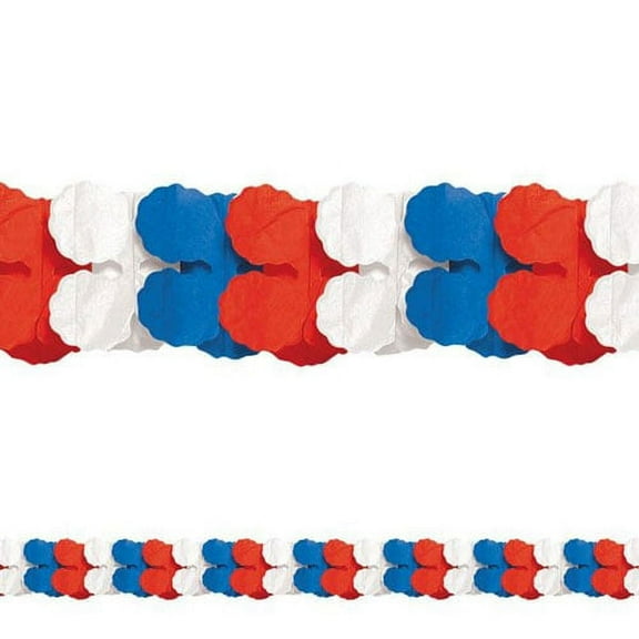 Amscan Patriotic Paper Garland 8ft