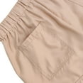 thumbnail image 6 of Amazhiyu Womens Drawstring Casual Shorts Summer Elastic Waist Wide Leg with Pockets, 6 of 7
