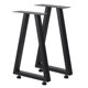 thumbnail image 1 of Yeshouse patas de mesa industriales de acero al carbono, robustas y con protectores de goma, fáciles de instalar, ideales para mesas de comedor, centro, escritorios o bancos, juego de 2, 1 of 10