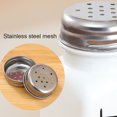 thumbnail image 3 of justharion Salt Shaker Empty Square 1 Set with Stainless Steel Lids Small Seasoning Container with Labels Funnel Brush Organizer Equipment, 3 of 8