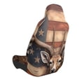 thumbnail image 2 of Fotbe Deer American Flag Wall Funda para Asiento de Auto con Estampado – Impermeable y Antisudor – Ajuste Universal, Lavable a Máquina, Antideslizante (1 Pieza), 2 of 5