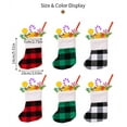 thumbnail image 4 of Small Christmas Stockings, 6 Pack Mini Christmas Stockings Red Buffalo Plaid Xmas Stockings Bulk with Plush Cuff for Christmas Tree Decor, 4 of 8