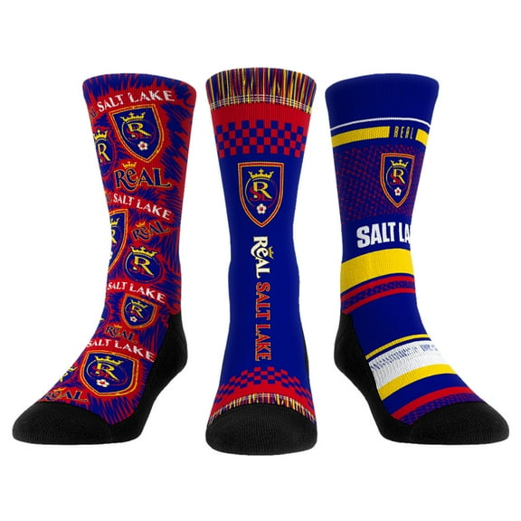 Youth Rock Em Socks Real Salt Lake Three-Pack Crew Socks Set