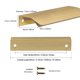 thumbnail image 5 of Matooya Tiradores De Borde De Dedo Para Gabinetes Tiradores De Cajones Ocultos - Tiradores De Gabinete Planos Para Una Fácil Instalación - Manijas De Gabinete Modernas Mejoras Para Muebles De Cocina D, 5 of 5