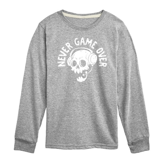 Instant Message - Gamer - Never Game Over - Toddler & Youth Long Sleeve Graphic T-Shirt