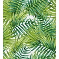 thumbnail image 3 of Plant Twin Size Duvet Cover Set, Watercolor Tropical Palm Leaves Colorful Illustration Natural Feelings, Decorative 2 Piece Bedding Set with 1 Pillow Sham, Fern Green Lime Green, by Ambesonne, 3 of 3