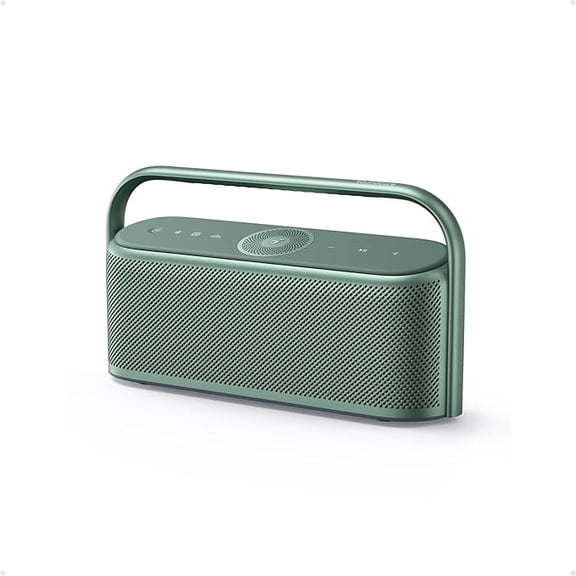 Soundcore Motion X600 by Anker Portable Bluetooth Speaker, Hi-Res Spatial Audio with Wireless 50W Sound, IPX7 Waterproof, Pro EQ, AUX-in, Speaker for Home, Office, Backyard and Bathroom Use (Green)
