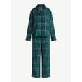 thumbnail image 5 of Joyspun Women's Long Sleeve Flannel Sleep Top and Pants Pajama Set, 2-Piece, Sizes XS-3X, 5 of 5
