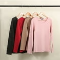 thumbnail image 5 of LAVRA Women's Soft Casual Crew Neck Long Sleeve Shirt, 5 of 6