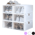 thumbnail image 1 of Zapatera Cajas Transparentes Plástico Organizador De Zapatos blanco, 1 of 5