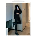 thumbnail image 2 of 2022 New Autumn And Winter Plus Velvet Leggings Women's High Waist Large Size Stretch Pencil Pants Slim Slim 4XL, 2 of 7