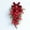 Style C, variant on Topboutique Christmas Teardrop Swag,Winter Pine Needles Greenery,Xmas Swags,Green Pine Needles Teardrop Swag,Cedar With Bowknot Red Berries and Pinecone for Wall Xmas Table Door Decor,2 Pcs