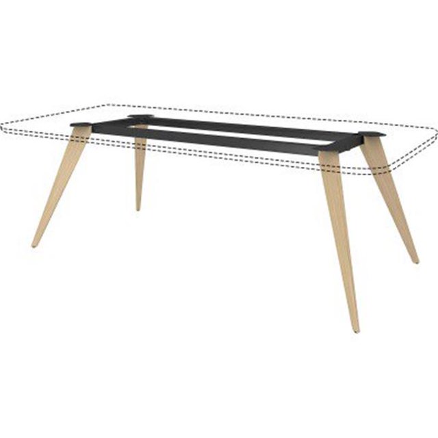 Lorell LLR16226 Base en Bois pour Table de Conférence Rectangulaire de 96 Po&44; Naturel