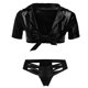 thumbnail image 2 of Gibobby Lencería sexy para mujer Conjunto de ropa interior de encaje para mujer, conjunto de ropa interior y ropa interior de encaje con correa, lencería sexy(Negro, CH), 2 of 4