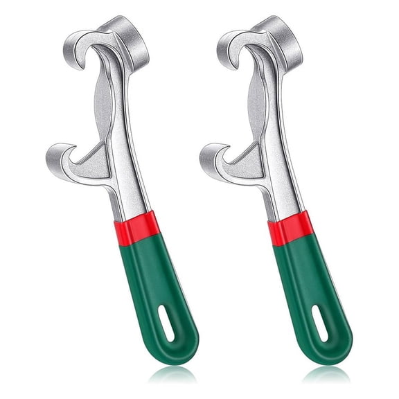 Symkmb 2 Pcs 5 Gallon Bucket Opener Aluminum Pail Opener with Non Slip Rubber Handle Grip Lid Wrench Lid for Home Industrial aluminum