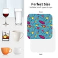 thumbnail image 5 of Drink Coasters, wine glass bottle -PVC Leather Coasters Sets of 4 for Tabletop Protection - Bar Accessories, Coasters for Drinks Cup Aesthetic Coasters Home Office Decor Square, 5 of 5