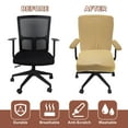 thumbnail image 4 of Office Chair Covers, 38-48cm Stretchable Computer Chair Slipcover, Light Brown, 4 of 7