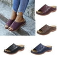thumbnail image 4 of Leather Soft Footbed Orthopedic Arch Support Sandals for Women Embroidered Shoes, 4 of 7