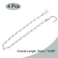 thumbnail image 2 of Uxcell 50cm Extension Lighting Chain S Hook Hanging Chains 4 Pack, 2 of 6