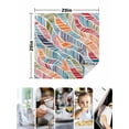 thumbnail image 4 of Abstract Beach Cloth Napkins Set of 6 Reusable Dinner Napkins, Summer Colorful Coastal Ocean Sea Wave Cocktail Napkin Washable Table Napkins for Wedding/Holiday Party/Baby Shower 20"x20", 4 of 7
