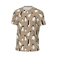 thumbnail image 6 of Wukai Lovely Penguin Print Men's Short-Sleeved Mesh T-Shirt,Quick-Dry Short Sleeve Workout T-Shirt-Small, 6 of 8