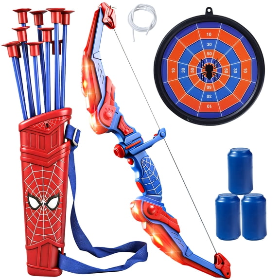 Toy Bow and Arrow Set for Kids, Suction Cup Arrows with Target