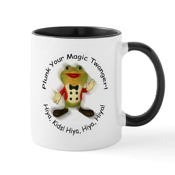 CafePress - Froggy Mugs Mugs - 11 oz Ceramic Mug - Novelty Coffee Tea Cup
