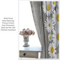 thumbnail image 5 of Rustic Farmhouse Kitchen Curtains,Spring Farm Daisy Floral Flowers Retro Country Wooden Blackout Rod Pocket Window Drapes for Living Room Bedroom Bathroom Home Decor W52xL84in, 5 of 6