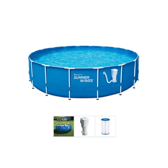 (Open Box) Funsicle 10' x 30" Outdoor Activity Round Frame Above Ground Swimming Pool Set