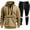 Khaki, variant on Big And Tall Sweatsuits For Men, Mens Tracksuit 2 Piece Hoodie Sweatsuit Sets Jogging Sports Suit Cropped Sweatshirt and Sweatpants (M,Dark Gray)