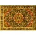 thumbnail image 1 of Ahgly Company Indoor Rectangle Medallion Yellow Traditional Area Rugs, 3' x 5', 1 of 4
