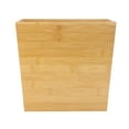 thumbnail image 2 of Elama 10.5 x 5.75 Inch Rectangle Bamboo Waste Basket, 2 of 5