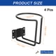 thumbnail image 2 of Soporte de taza de anillo de barco Uxcell 4Pcs Universal de 3 pulgadas para barcos, Negro, 2 of 6