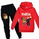 thumbnail image 1 of juego de dibujos animados suéter de algodón traje para niños y niñas Sudadera con capucha pantalones casuales regalos de cumpleaños para niños, 1 of 5
