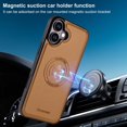 thumbnail image 3 of Decase Magnetic PU Leather Wallet Phone Case for iPhone 16, RFID Blocking, Mag-Safe Compatible, 2-in-1 Removable Card Holder,Shockproof Flip PU Leather Phone Cover,Brown, 3 of 8